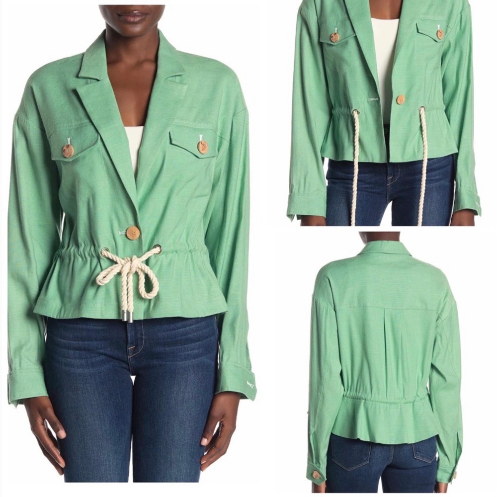 VERONICA BEARD Magni Drawstring Waist Jacket